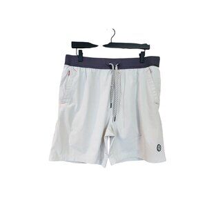 Avalanche Outdoor Supply Company Mens White & Gray Drawstring Shorts L